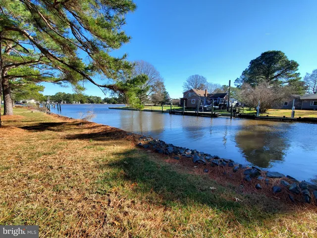 a view of a lake with houses