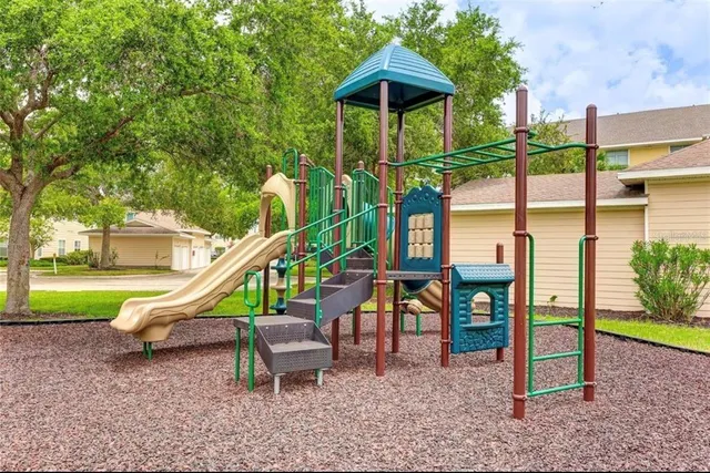 a view of a lake with a city