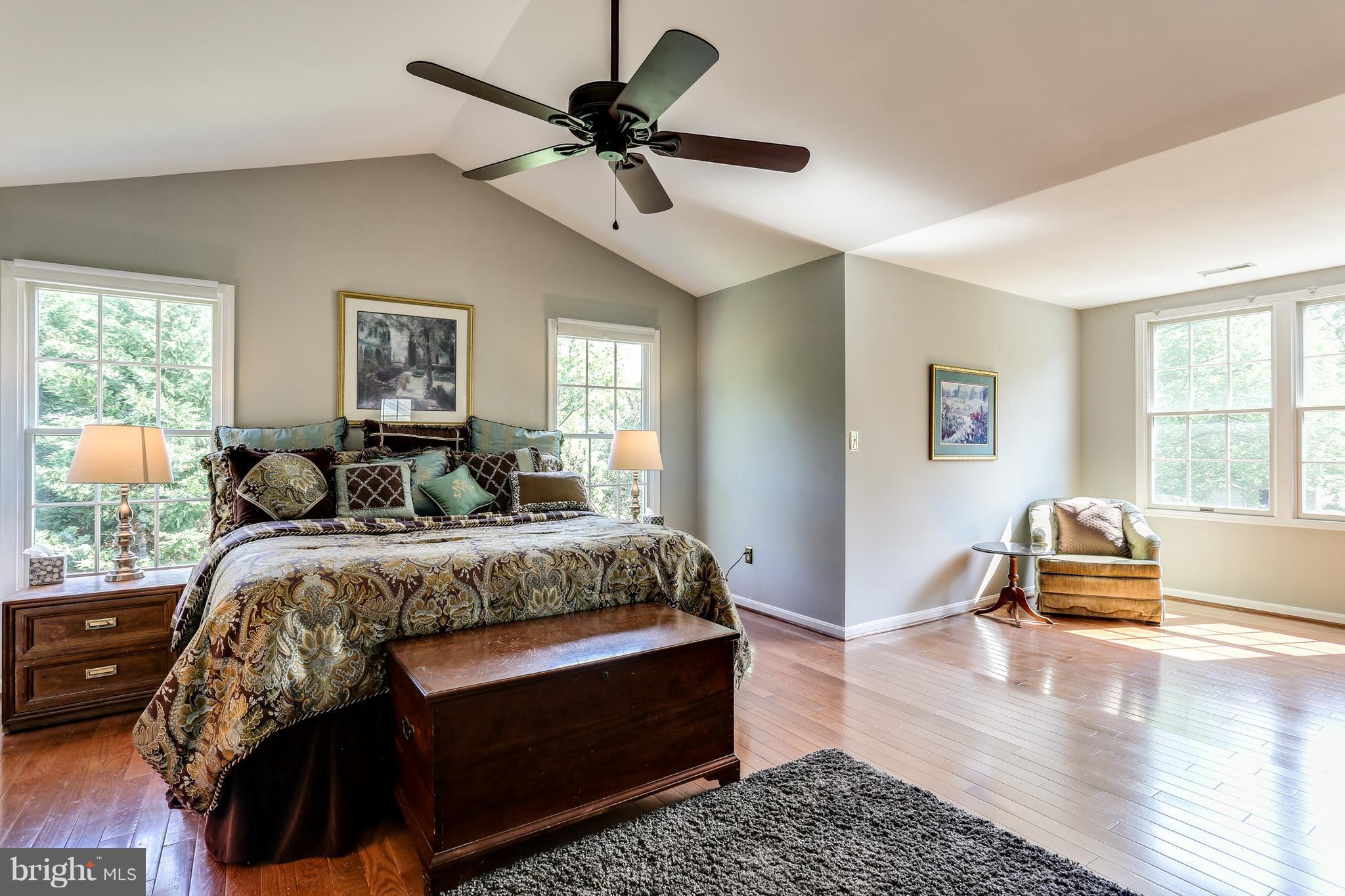 8130 Crest Road Laurel, MD 20723 - Photo 11 of 30 Bedroom (Master)- Cathedral Ceilings and Hardwoods