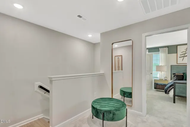 a room with furniture and a table