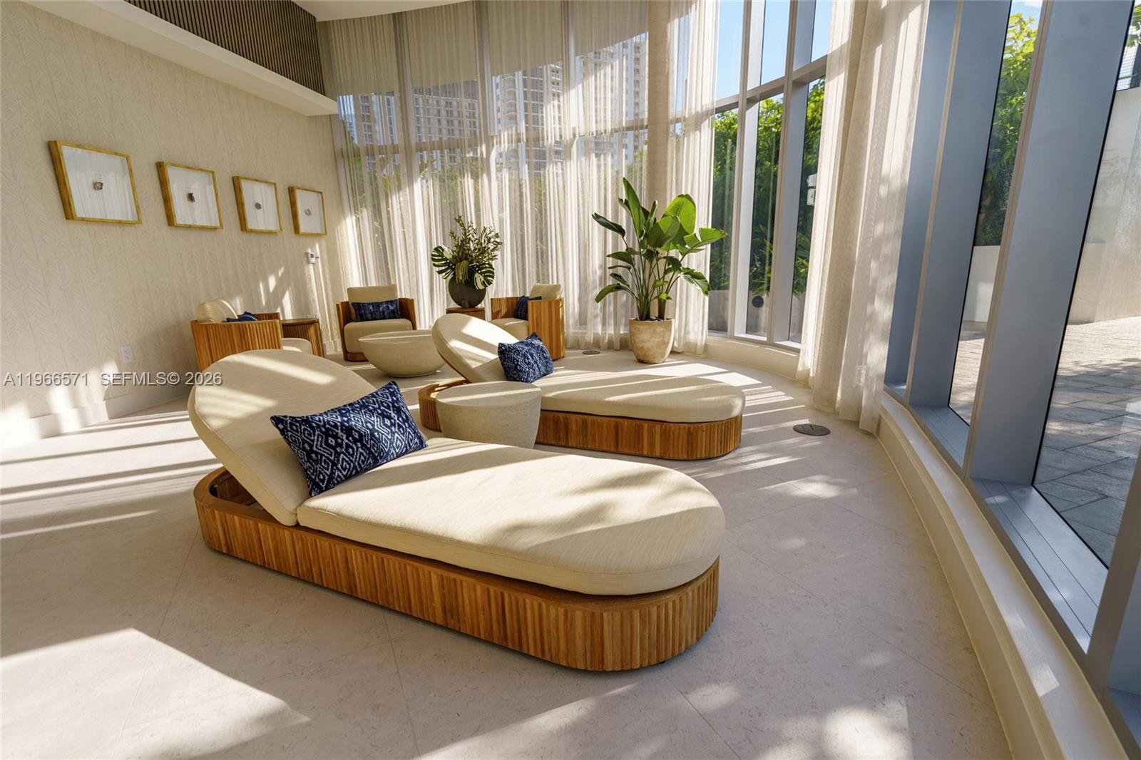 700 Northeast 24th Street, Unit 4007 Miami, FL 33137 - Photo 91 of 100 a living room with furniture and a large window