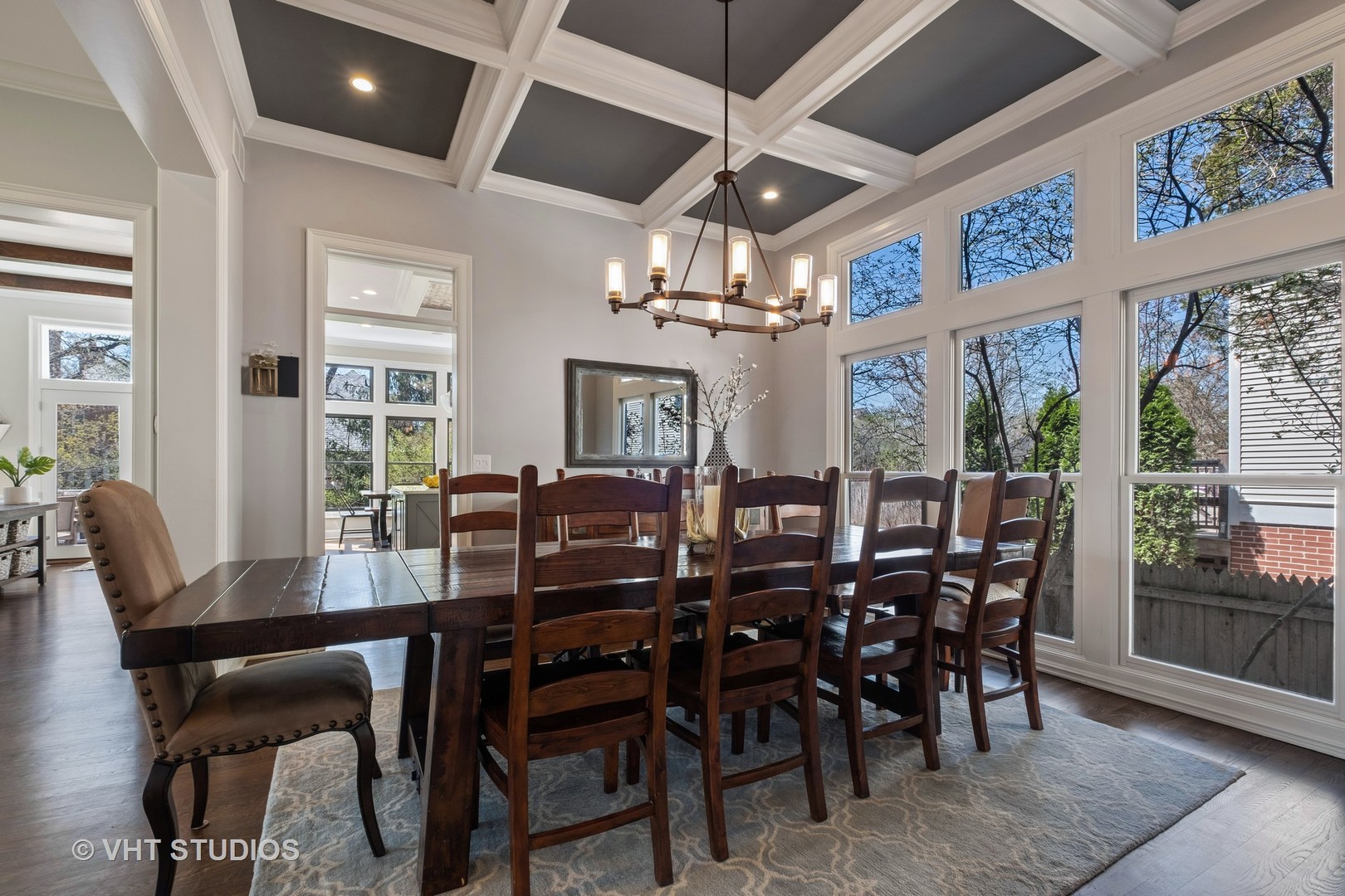 254 Ridge Avenue Winnetka, IL 60093 - Photo 11 of 34 a view of a dining room with furniture window and wooden floor