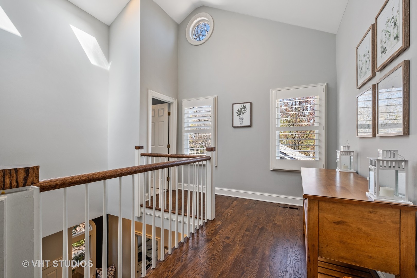 254 Ridge Avenue Winnetka, IL 60093 - Photo 17 of 34 a view of a hallway with windows and stairs
