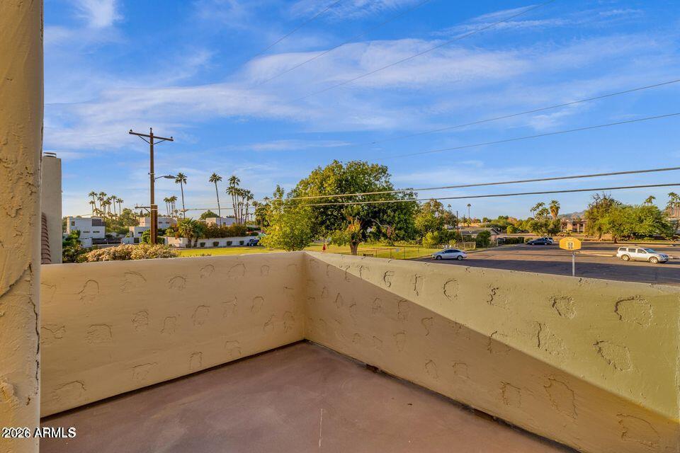3441 North 31st Street, Unit 109 Phoenix, AZ 85016 - Photo 28 of 30 Balcony Views