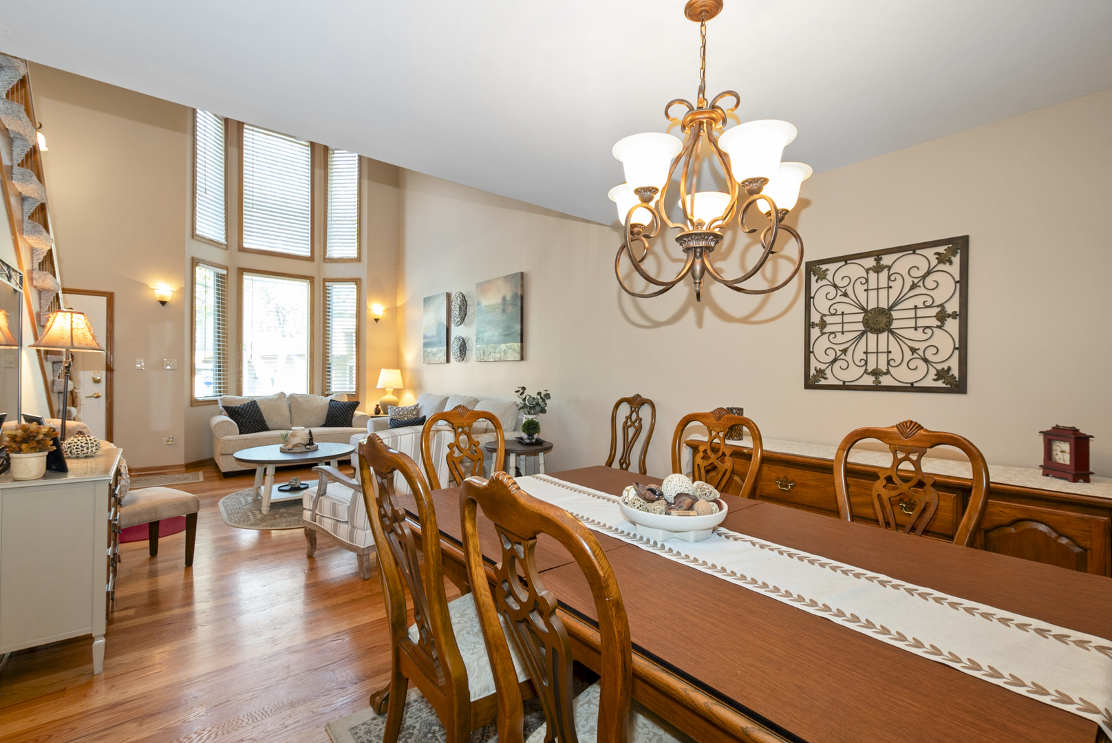9051 Archer Avenue Willow Springs, IL 60480 - Photo 13 of 30 a view of a dining room with furniture window and wooden floor