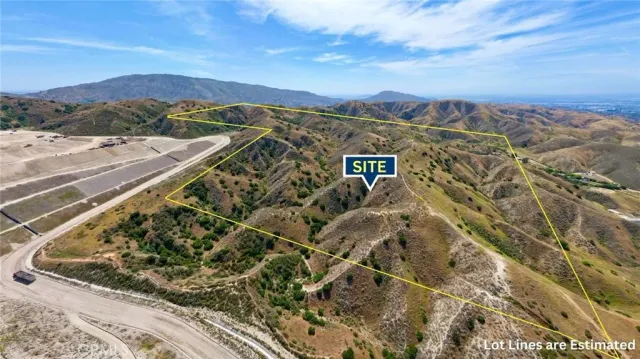 a view of a sky from a mountain