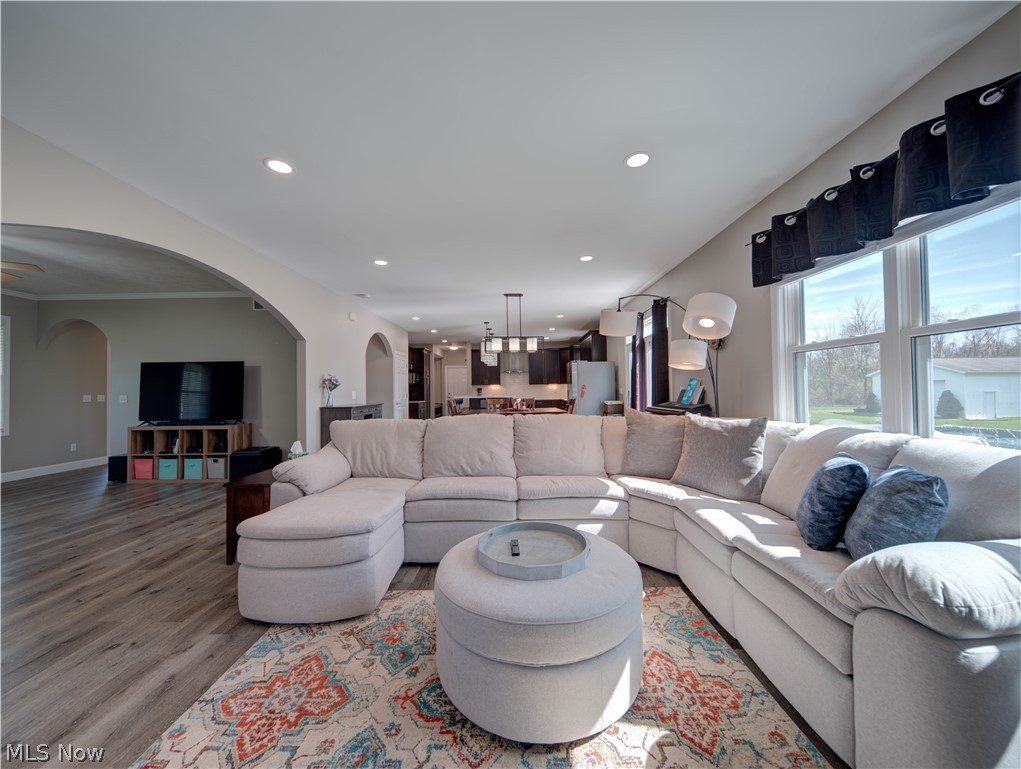9900 Mentor Road Chardon, OH 44024 - Photo 9 of 49 Living room featuring light hardwood / wood-style flooring