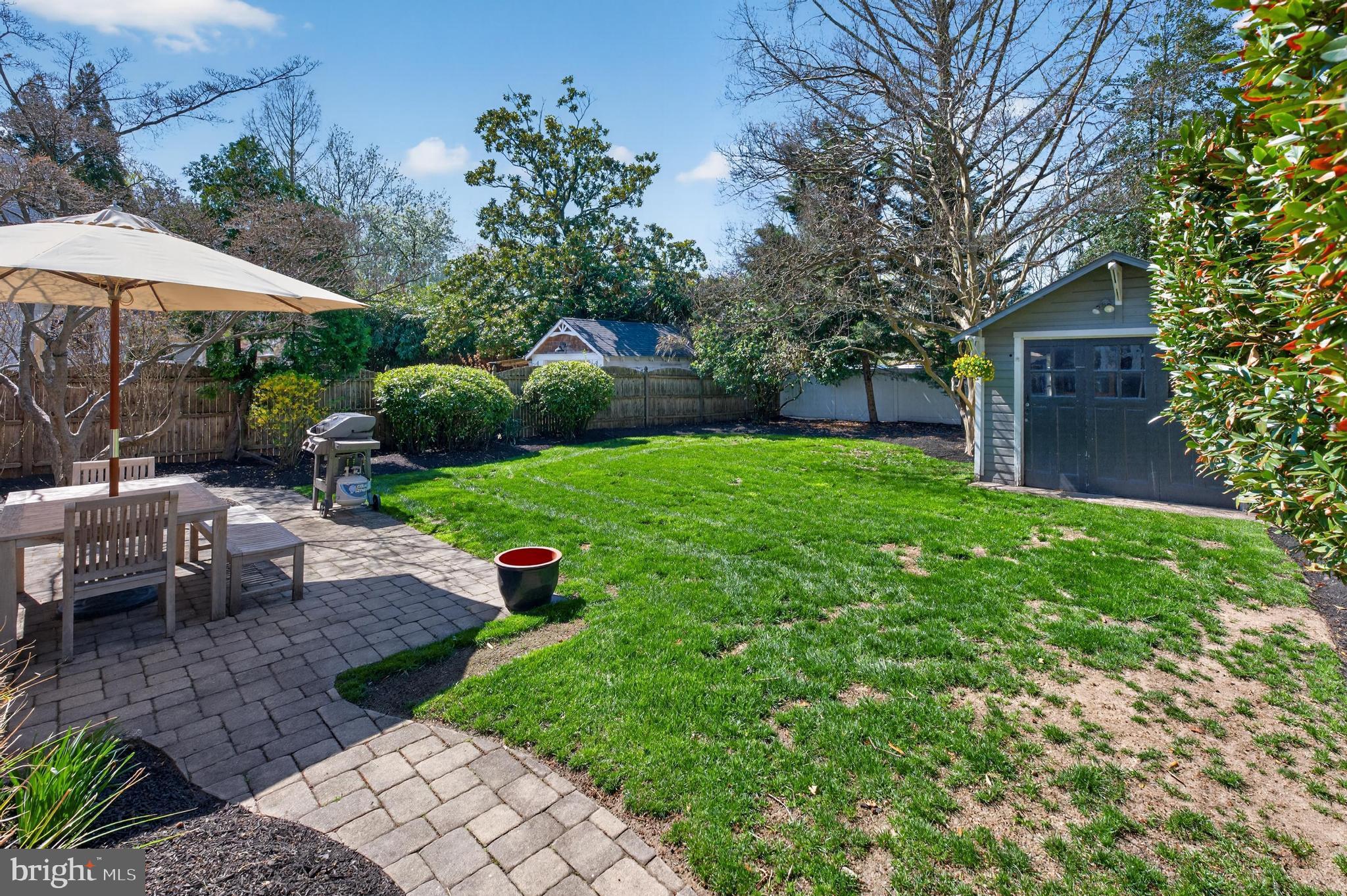 812 Princeton Avenue Haddonfield, NJ 08033 - Photo 28 of 30 a view of backyard with outdoor seating and green space