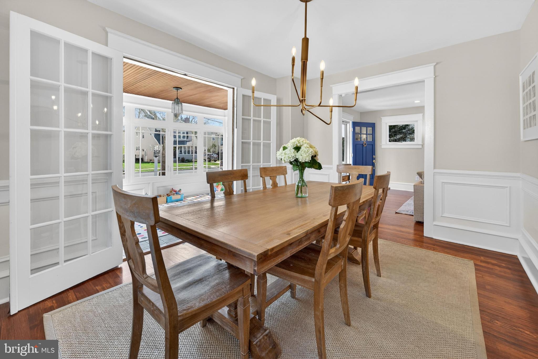 812 Princeton Avenue Haddonfield, NJ 08033 - Photo 8 of 30 a view of a dining room with furniture window and wooden floor