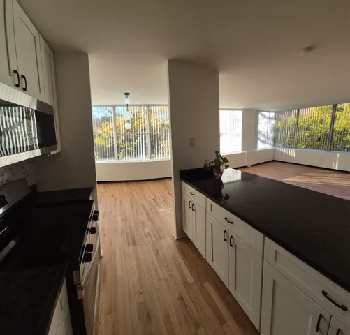 a view of a kitchen with kitchen area