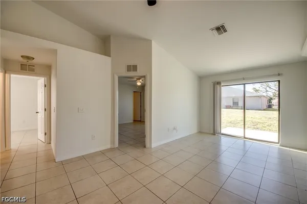 a view of an empty room