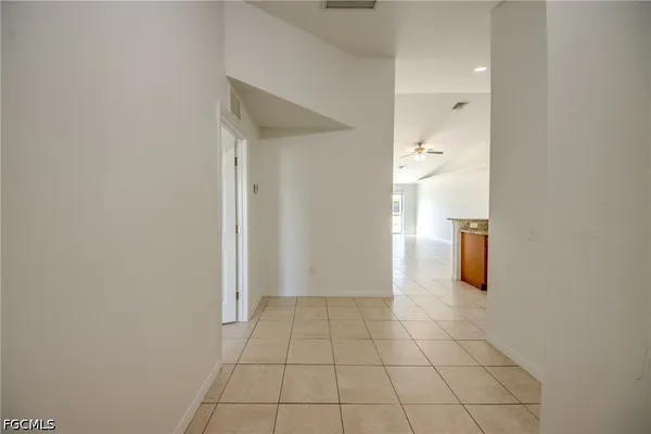 a view of an empty room