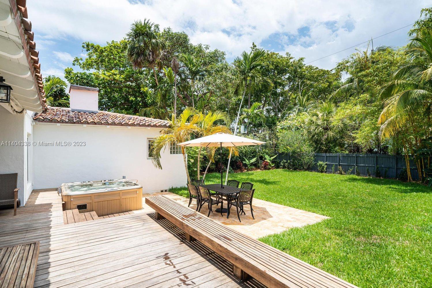 2500 Flamingo Drive Miami Beach, FL 33140 - Photo 21 of 27 a view of a backyard with furniture and garden
