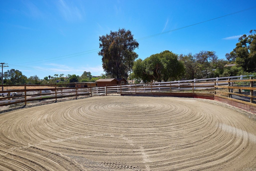 2931 Lone Jack Road Encinitas, CA 92024 - Photo 31 of 40 a view of a swimming pool and trees in the background