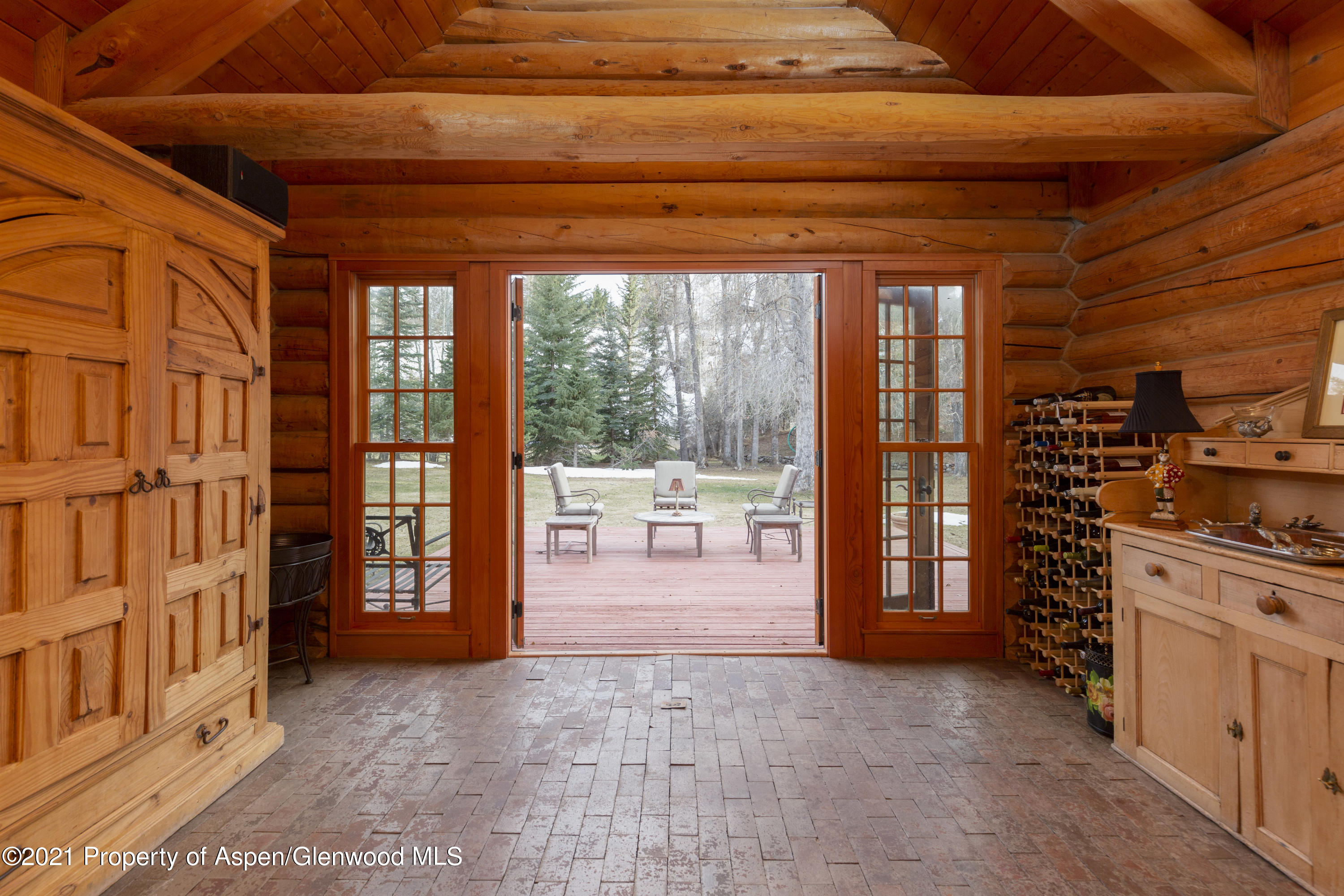 1305 Red Butte Drive Aspen, CO 81611 - Photo 11 of 22 Patio Entrance off Family Room