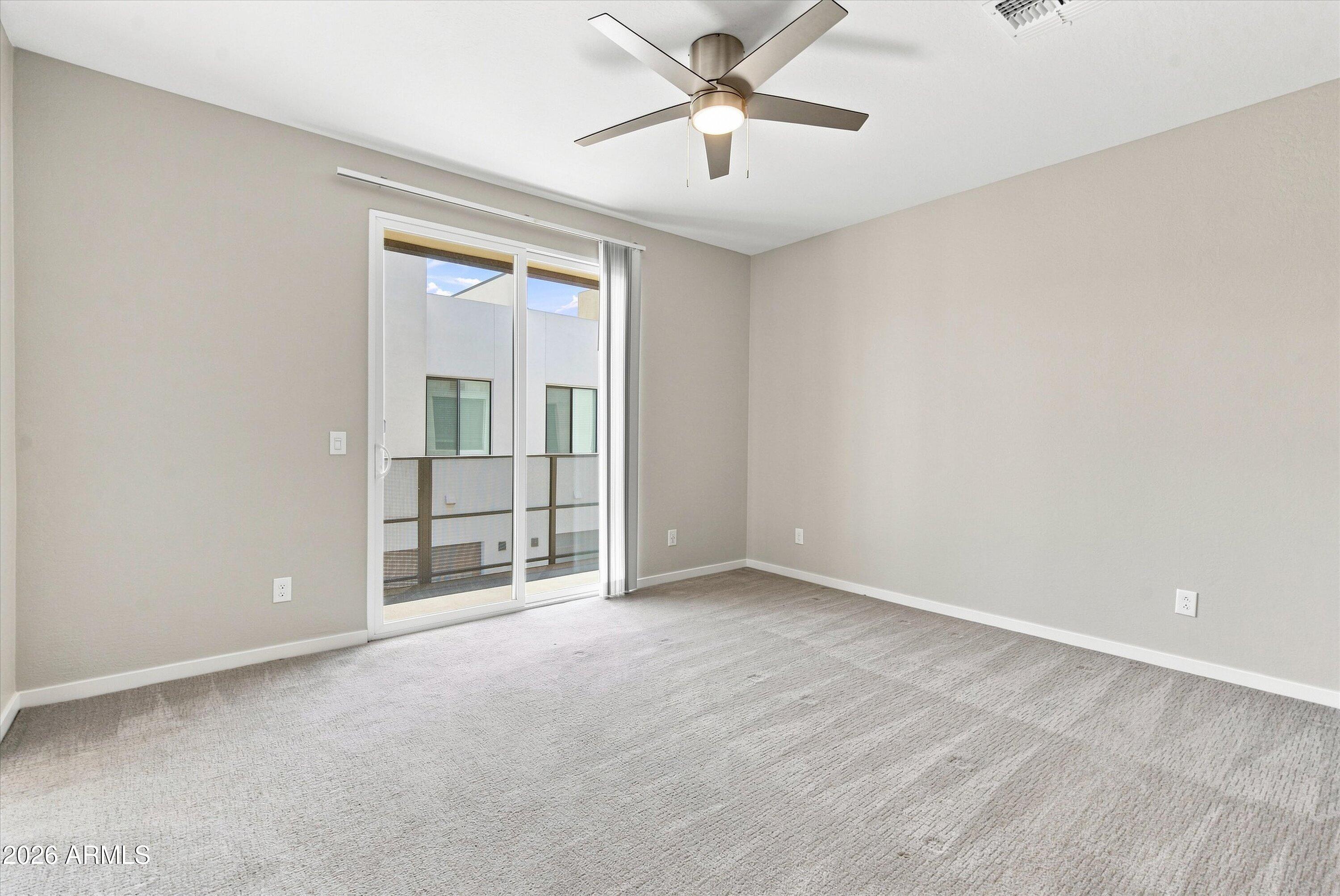 901 South Smith Road, Unit 1060 Tempe, AZ 85281 - Photo 14 of 33 Primary Bedroom w/ balcony