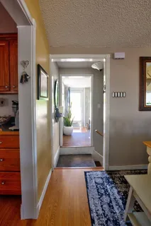 a bathroom with a tub and shower