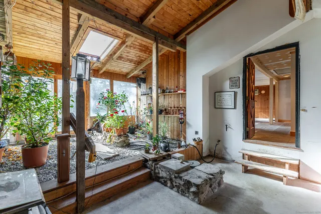 a living room filled with furniture