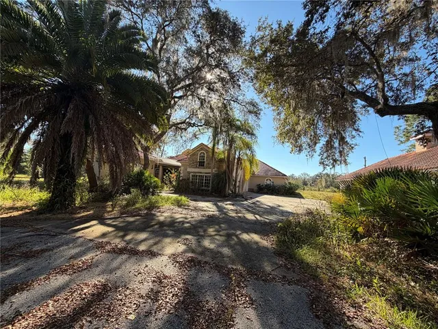 a view of a house with a tree
