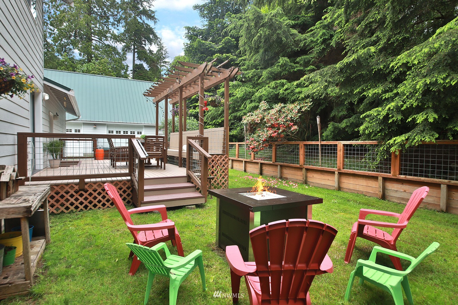 3277 East Harbor Road Langley, WA 98260 - Photo 12 of 40 a backyard of a house with seating space