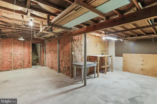 a view of a storage room