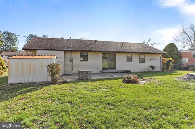 a house view with a garden space