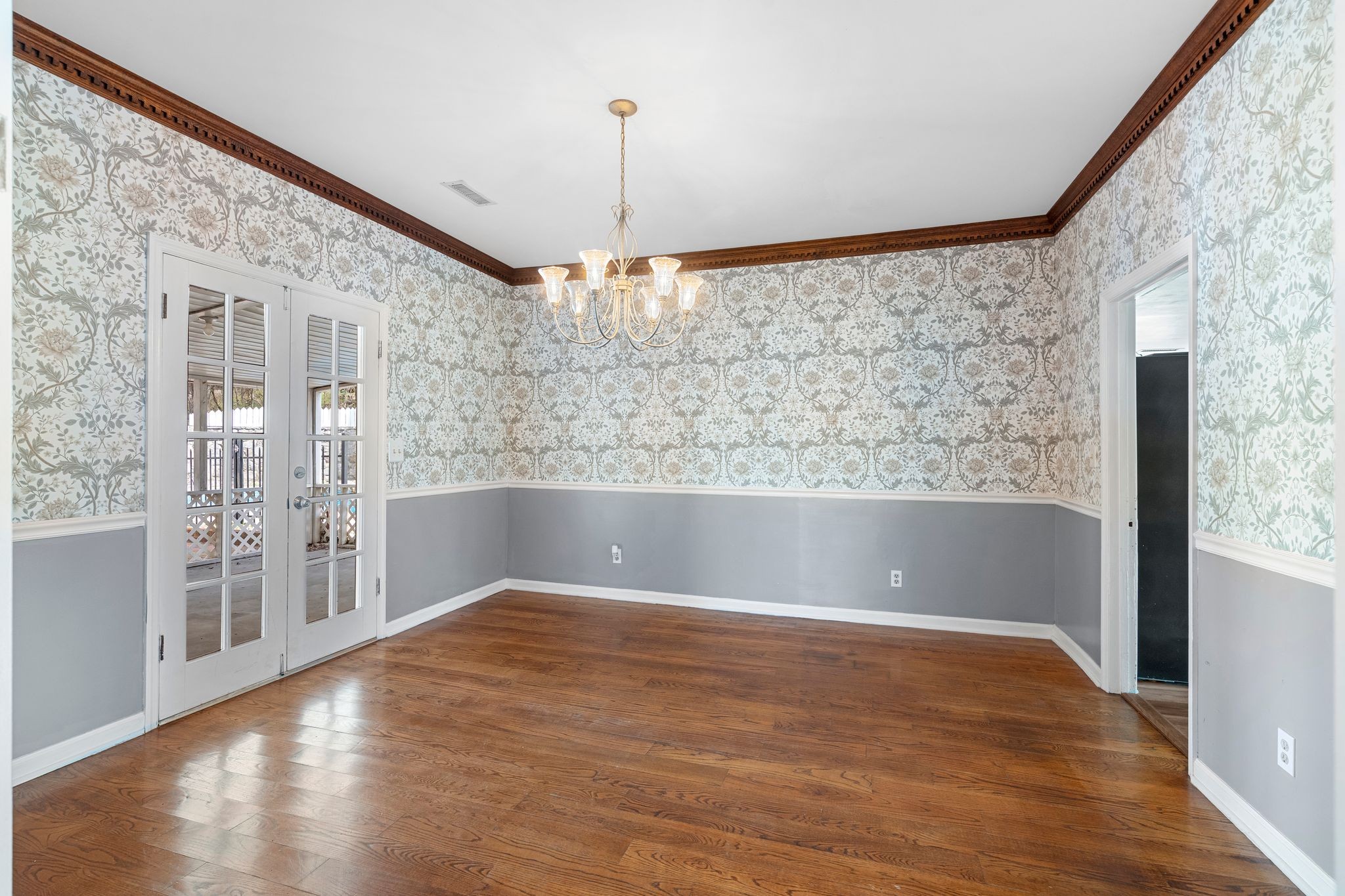 420 Beechwood Road Bell Buckle, TN 37020 - Photo 17 of 57 a view of wooden floor and a chandelier in a room