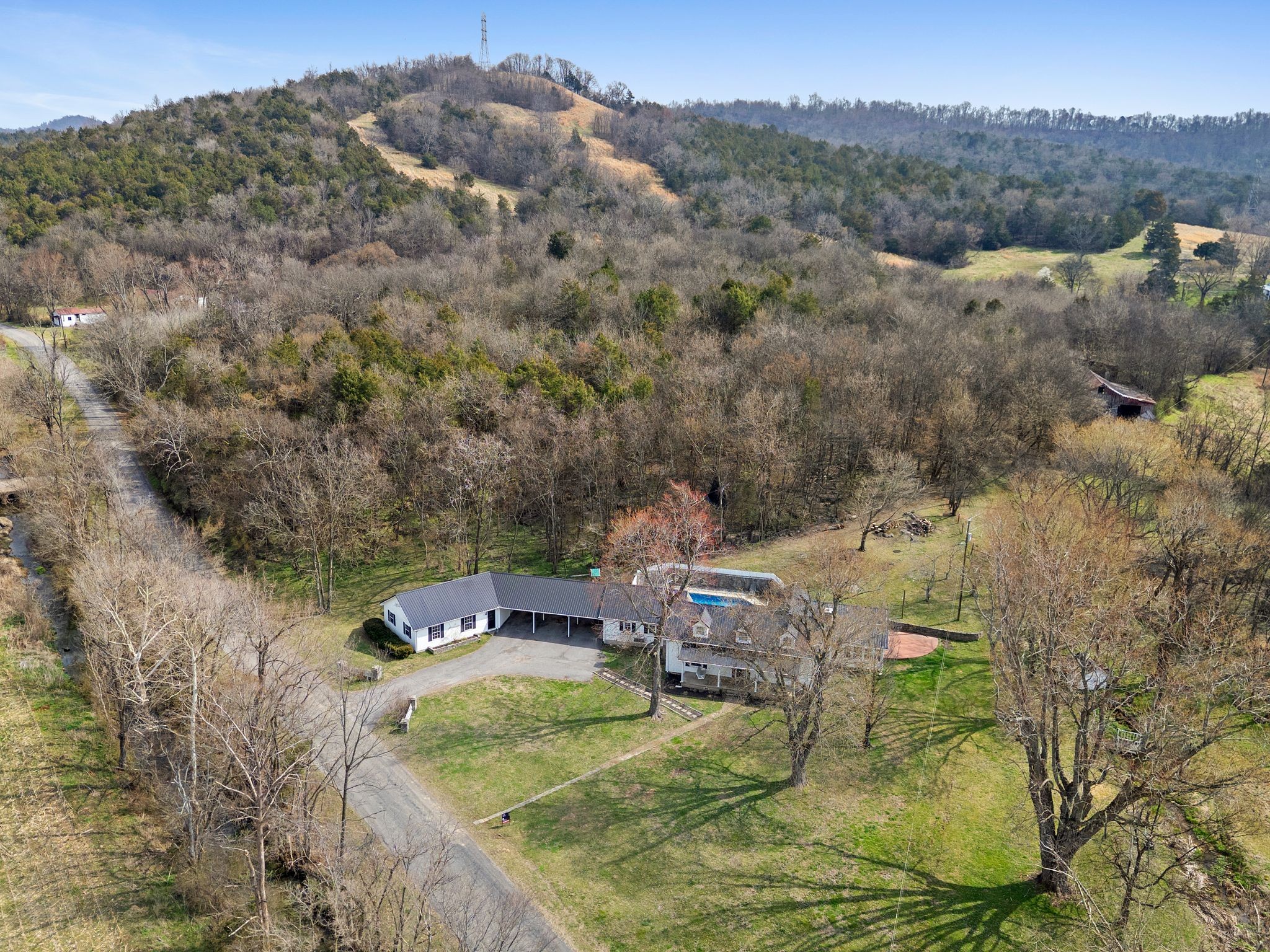 420 Beechwood Road Bell Buckle, TN 37020 - Photo 44 of 57 an aerial view of residential house with outdoor space