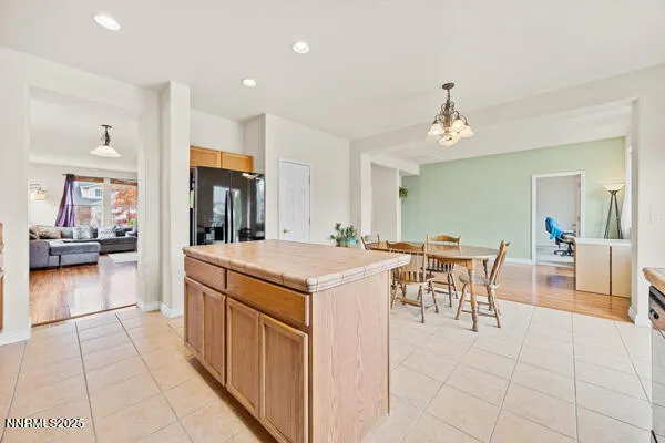 a view of a kitchen from the dining room