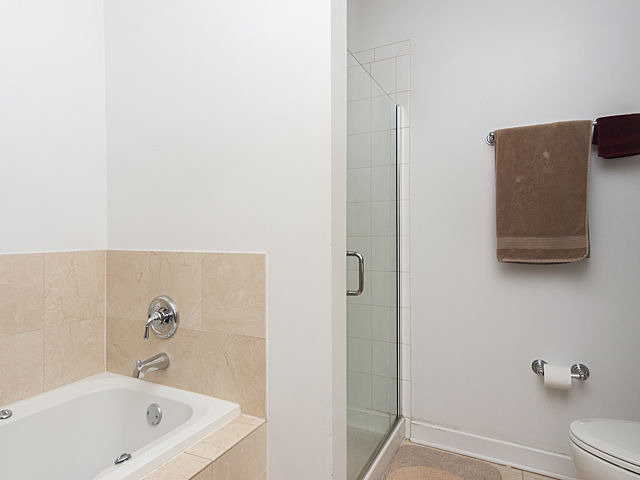 3113 West Lawrence Avenue, Unit D302 Chicago, IL 60625 - Photo 13 of 16 a bathroom with a bathtub