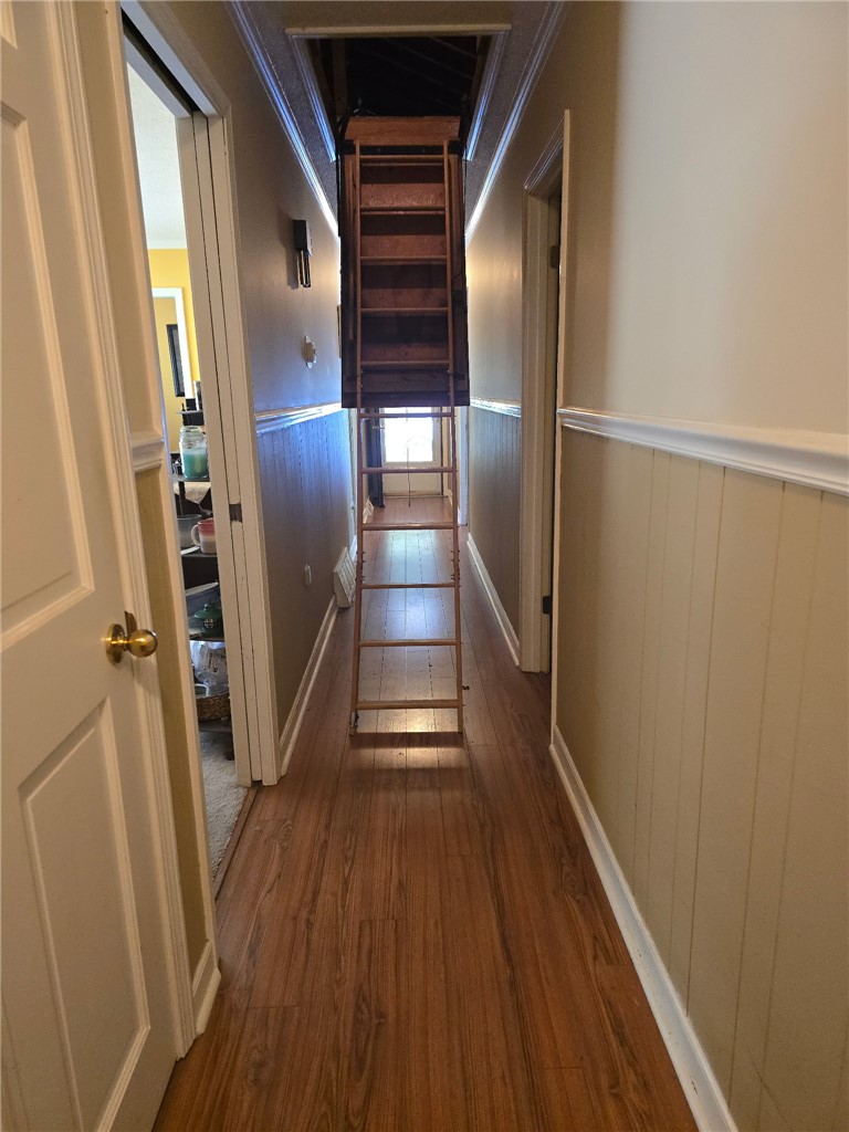 418 Saluda Road Williamston, SC 29697 - Photo 40 of 43 Retractable attic stairs lead the way to valuable storage space.