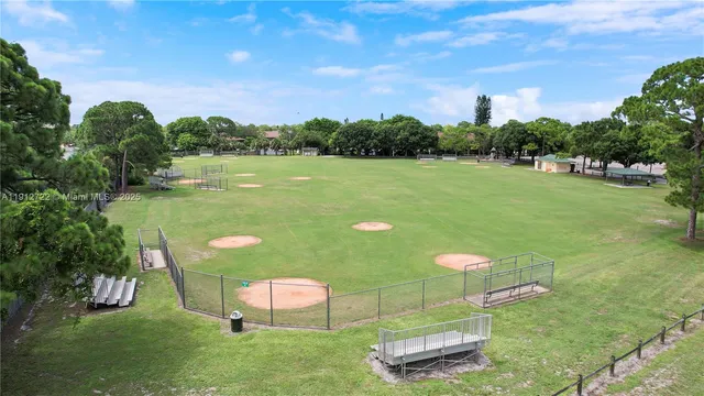 a view of a lake with a yard