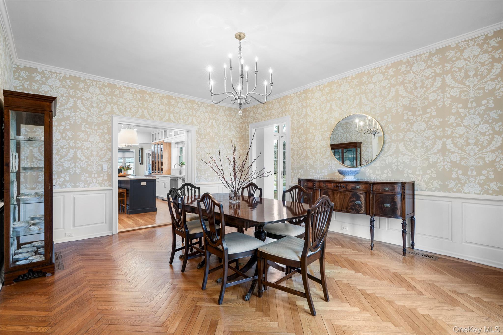 80 Forest Avenue New Rochelle, NY 10804 - Photo 12 of 48 a view of a dining room with furniture and chandelier