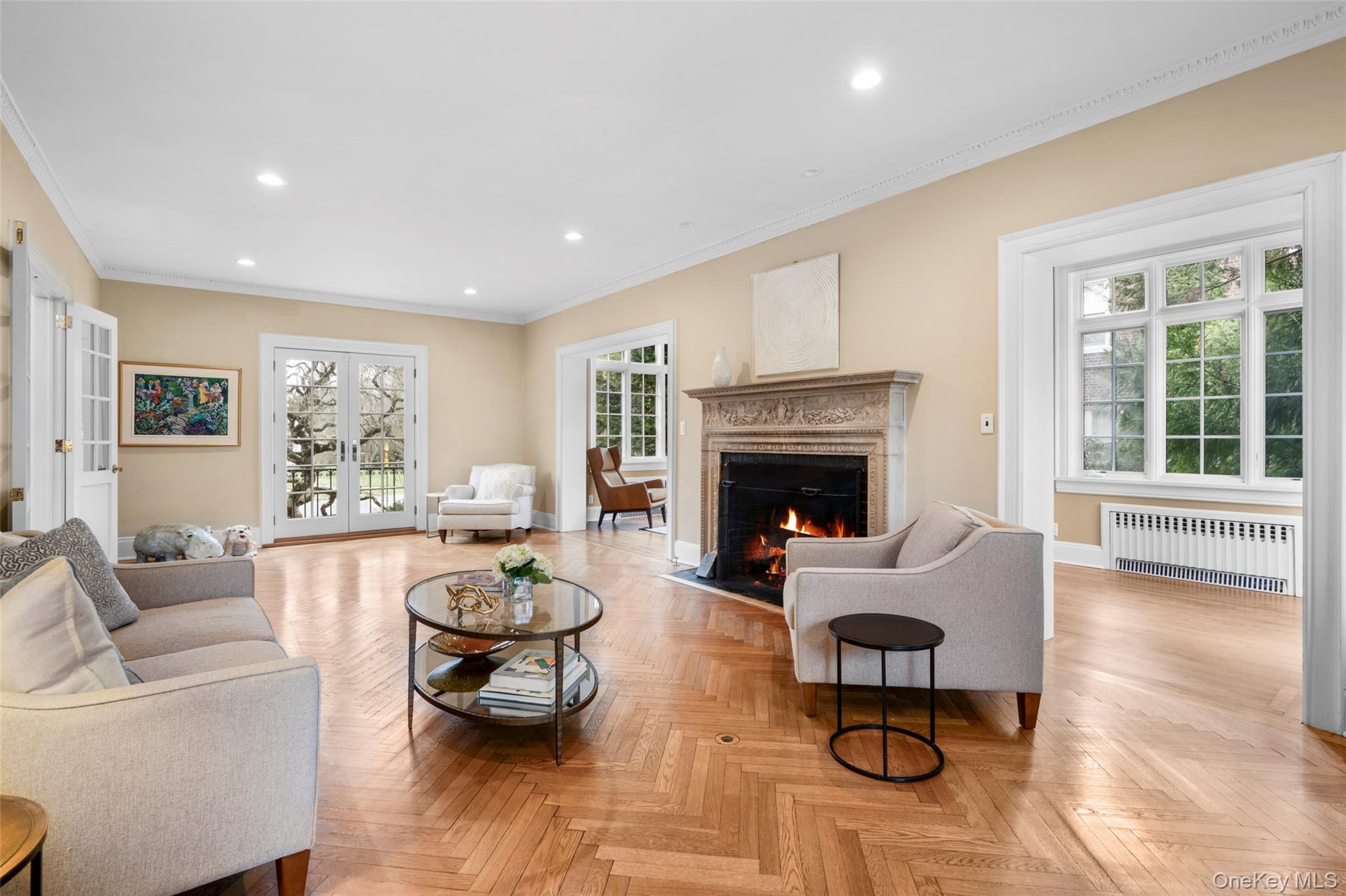 80 Forest Avenue New Rochelle, NY 10804 - Photo 8 of 48 a living room with furniture and a fireplace