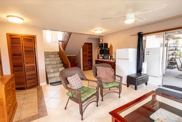 a room with furniture