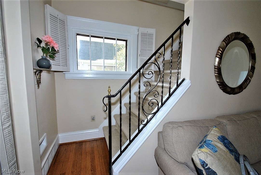 2456 Eaton Road Cleveland, OH 44118 - Photo 19 of 30 Classic handrail going to the second floor.