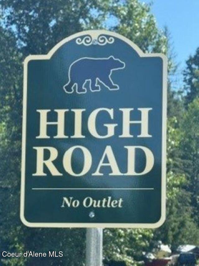 518 High Road Sandpoint, ID 83864 - Photo 57 of 57 Road sign