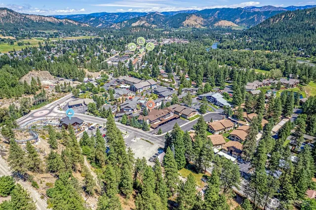 an aerial view of a city with lots of residential buildings