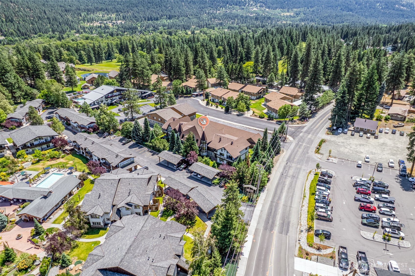 110 Icicle Road, Unit K Leavenworth, WA 98826 - Photo 3 of 26 an aerial view of multiple house