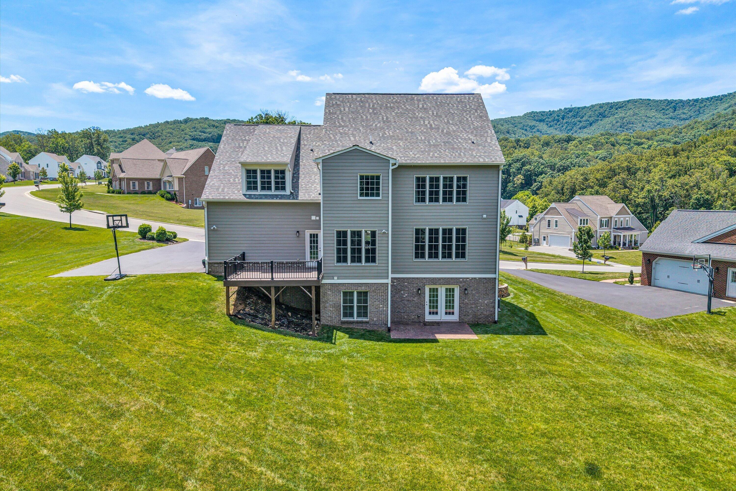 6981 Fairway Ridge Road Salem, VA 24153 - Photo 46 of 53 an aerial view of a house with swimming pool garden and patio