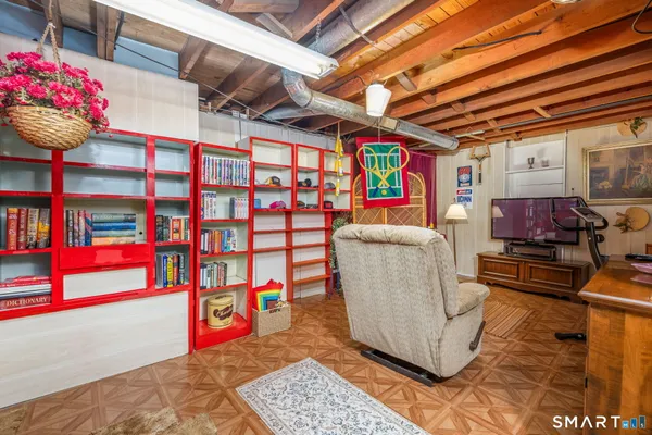 a view of livingroom with storage