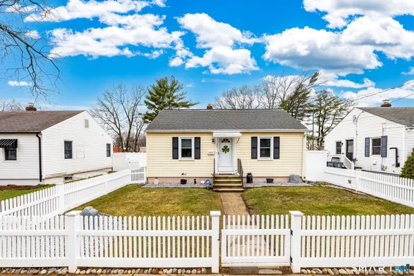 a view of a house with a patio
