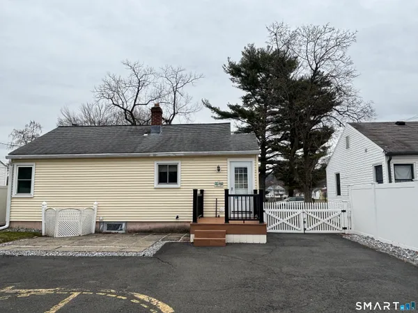 a view of a house with a patio