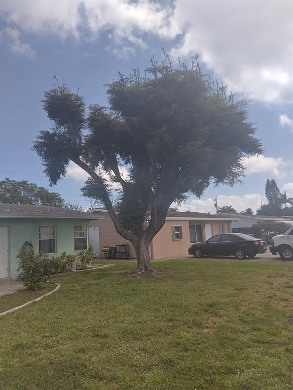 1517 Northeast 30th Street Pompano Beach, FL 33064 - Photo 2 of 4 a view of a white house next to a yard with big trees
