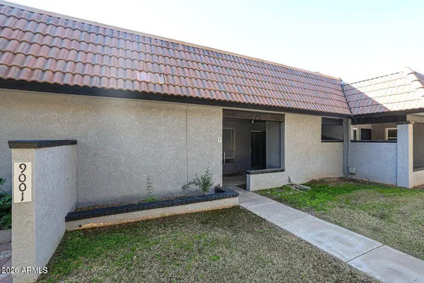 a backyard of a house