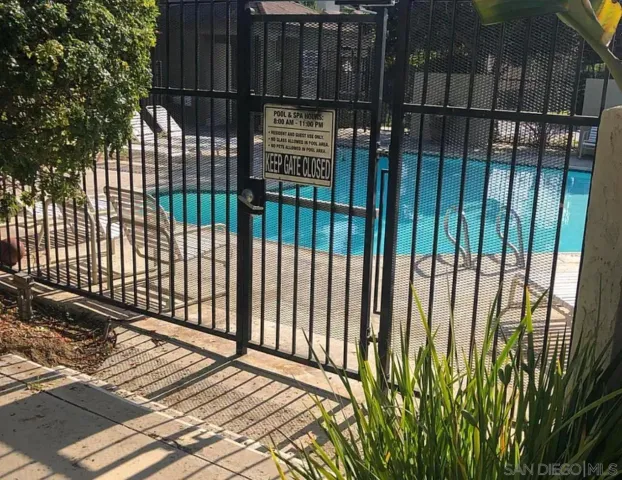 a view of a building from a balcony