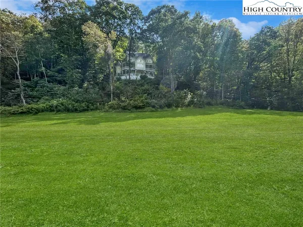 a view of a green yard