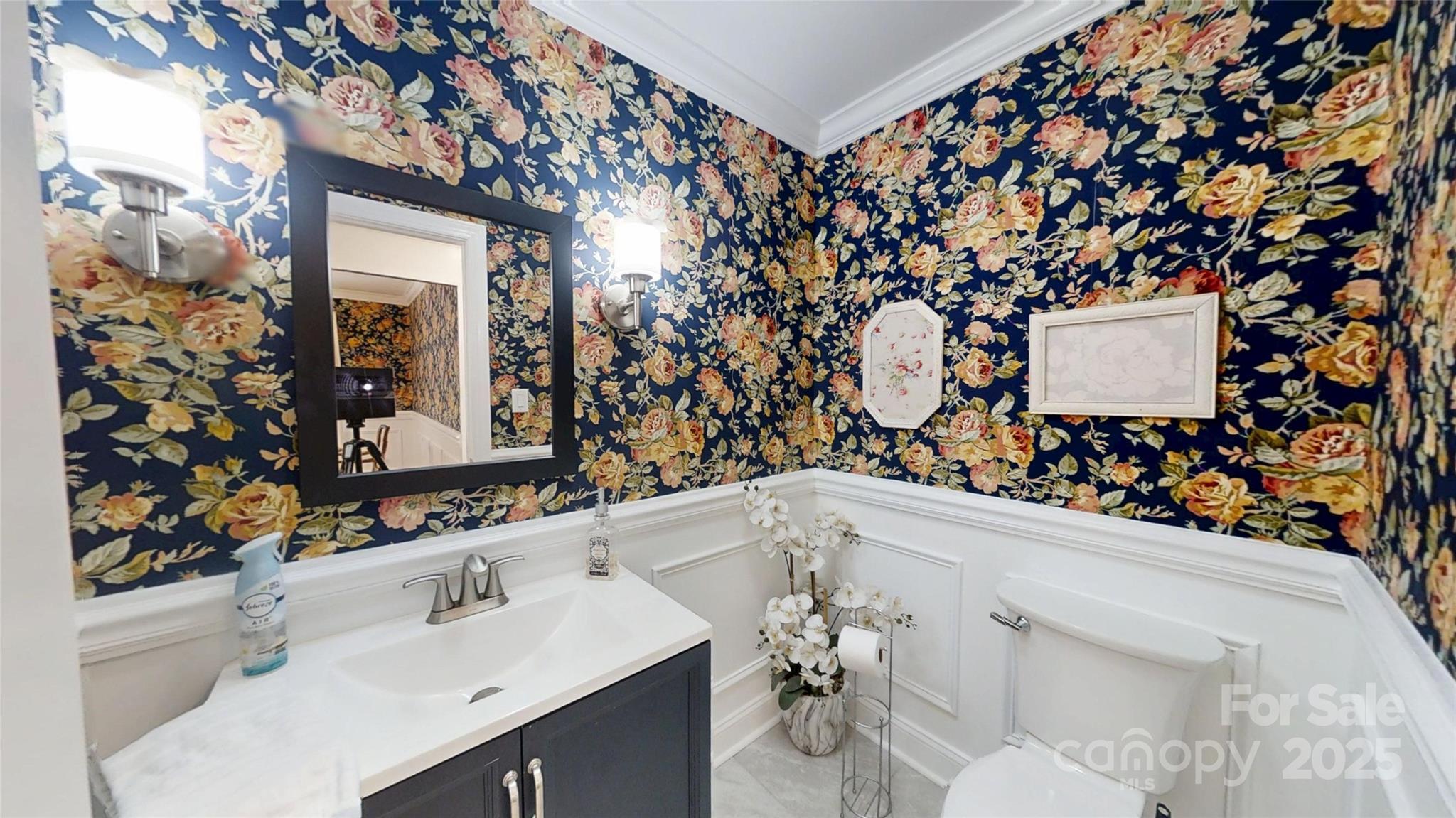 5298 Hoover Elmore Road Vale, NC 28168 - Photo 14 of 29 a bathroom with a sink and mirror