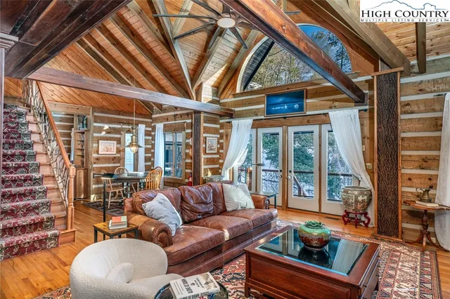 a outdoor living space with patio furniture