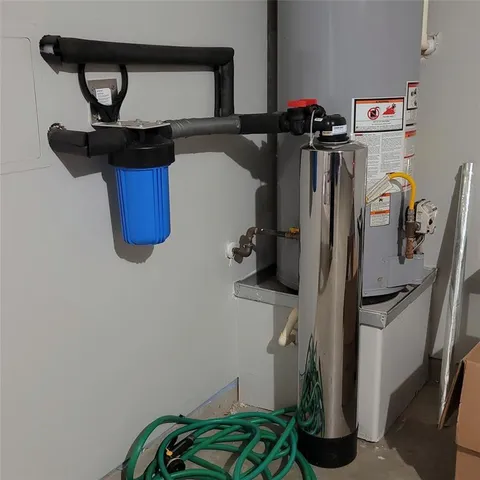 a view of storage and utility room